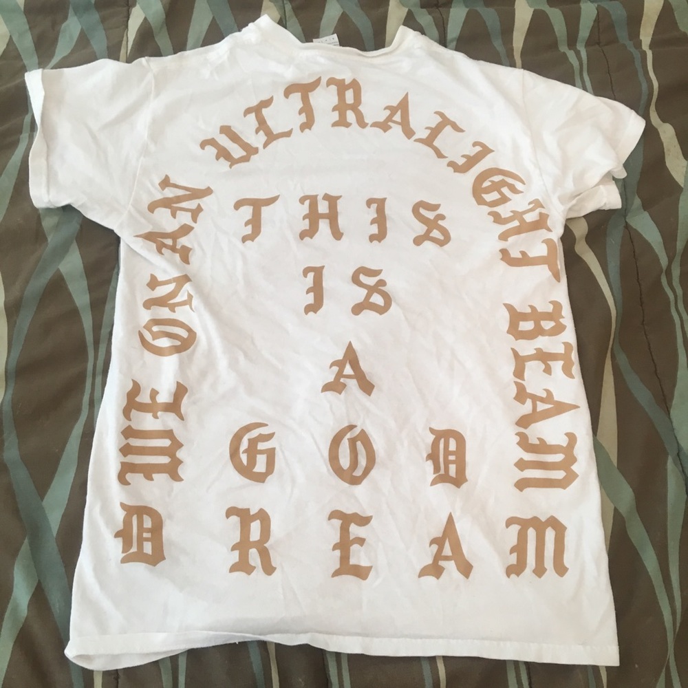 kanye west ultralight beam pop up shop shirt
